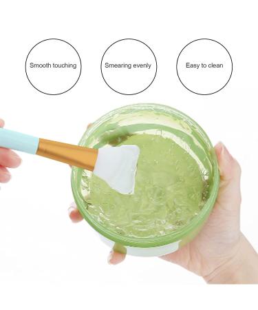 Soft Head Face Mask Brush | Silicone Mask Applicator for Foundation & Cream | Beauty Tool for Salon & Home Use - Blue - Buy Online on SooperMarket.com
