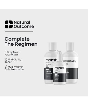 Natural Outcome Men's Face Cream Moisturizer - Anti Aging Daily Facial Cream for Oily, Dry, and Sensitive Skin - Hydrating Skincare - 4 oz - Buy Online on SooperMarket.com