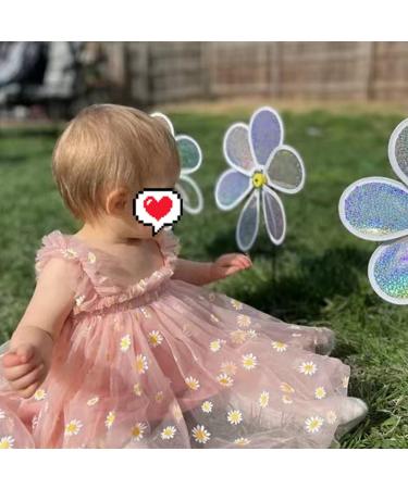 PythJooh Baby Girl Tulle Dress - Toddler Sleeveless Princess Butterfly Wings Tutu Dress | 18-24 Months, Daisy Pink - Buy Online on SooperMarket.com