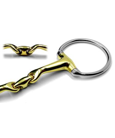 OTTE 14MM Thickness German Silver Eggbutt Snaffle with Angled Degree Lozenge Horse Bit (5")
