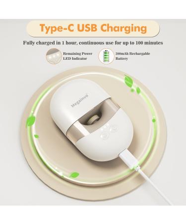 Electric Baby Nail File with LED Light and USB Rechargeable, 6 Pads Included - Baby Nail Trimmer Kit for Newborns and Toddlers - Buy Online on SooperMarket.com