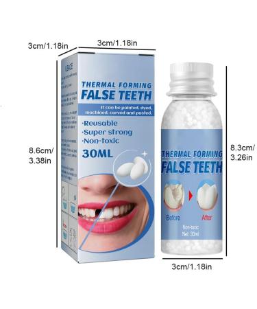 Wttfc Temporary Tooth Repair Kit 60g Tooth Filling Thermal Beads for Instant Veneers & Broken Tooth Repair - Easy Fix Moulding & Replacement - Buy Online on SooperMarket.com