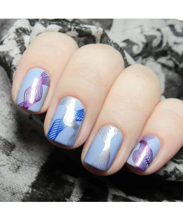 Alexnailart Line Geometry Nail Stamping Plate Set (GE005) - Nail Art Tools - Buy Online on SooperMarket.com
