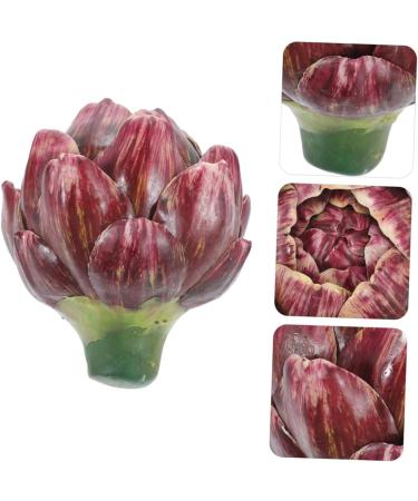 ORFOFE decorate props fake vegetables artificial flower Rose wedding fake artichoke ornament artificial wedding decors Model fake vegetable model artichoke artificial flower - Buy Online on SooperMarket.com