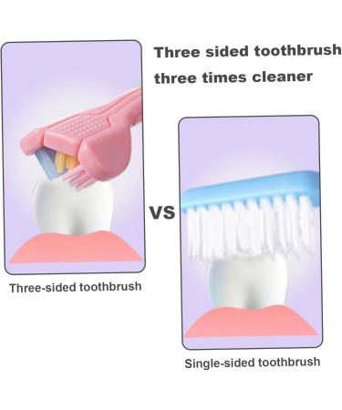 4pcs 3-Sided Toothbrush Set | Complete Dental Care & Tongue Cleaning | International Shipping - Buy Online on SooperMarket.com