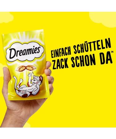 Buy Dreamies Mix Cat Snacks with Beef & Cheese - Crispy & Creamy Treats - 6 x 60g | International Shipping Available - Buy Online on SooperMarket.com