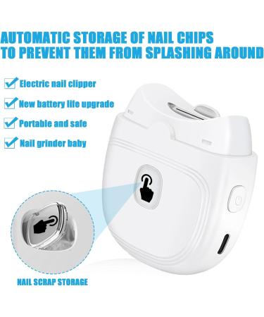 Funmo Electric Nail Clippers with Light | USB Rechargeable & Portable for Baby Kids Adults - Buy Online on SooperMarket.com
