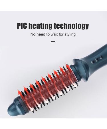 Buy 2-in-1 Curling Iron & Brush - Portable Electric Hair Styler for All Hairstyles - Constant Temperature - Green - Buy Online on SooperMarket.com