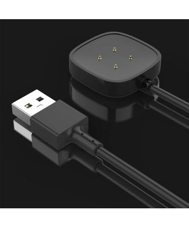 EUCARLOS 2 Pack Charger Cable Compatible with Sense/Sense 2/Versa 4/Versa 3  3.3Ft Replacement USB Charging Cable Dock Stand Sturdy Power Cord for Sense/Sense 2/Versa 4/Versa 3 Smartwatch - Buy Online on SooperMarket.com