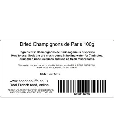 Dried Paris Mushrooms 100g - Buy Online on SooperMarket.com