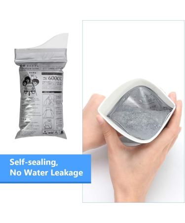 Coolrunner Disposable Urine Bags 20 Pack - Portable Camping Pee Bags for Travel, Traffic Jam, and Emergencies - Gray - Buy Online on SooperMarket.com
