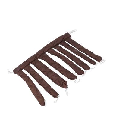 Canne friser sans chaleur bigoudis de couchage coton friser portable pendant la nuit pour cheveux longs mouill s Brown