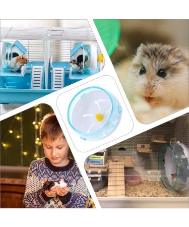 Hamster Wheel Silent Hamster Running Wheel Toy Transparent Pet Hamster Exercise Wheel for Hamster Rat Squirrel Guinea Pig - Buy Online on SooperMarket.com