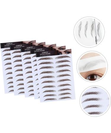 PLAFOPE 5pcs Eyebrow Stickers Best Eyebrow Transfers Eyebrow Transfer Stickers 3d Tool Eyebrow Trimming - Buy Online on SooperMarket.com
