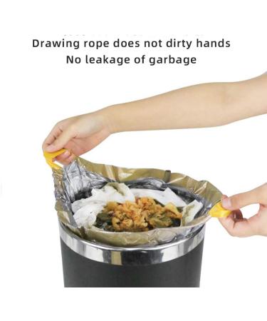 RTBQJ-At 12L Trash Bags with Handle - Tear-Resistant Liquid-Tight Opaque Garbage Bags + Fixing Tape (45x50cm 75 Pieces) - Ideal for International Shipping - Buy Online on SooperMarket.com