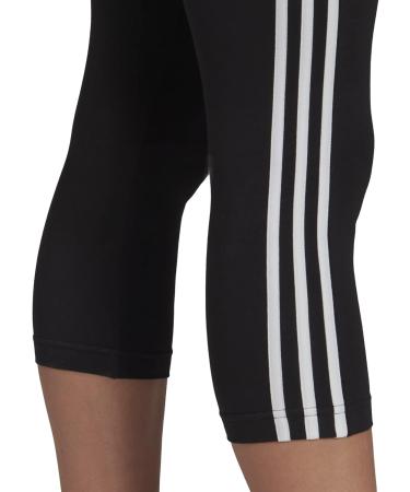 Buy adidas Women's 3/4 Leggings | Essentials 3-Stripes Black/White - International Shipping Available - Buy Online on SooperMarket.com