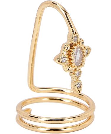 Women Finger Nail Ring Fashionable Fingernail Rings Nail Art Accessory for Parties and Daily Life (3057 gold) - Buy Online on SooperMarket.com