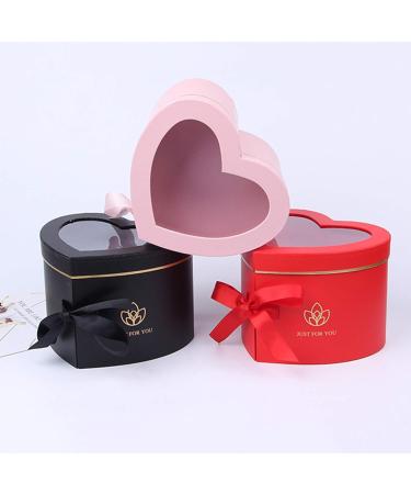 Xixcherg Heart-Shaped Paper Mache Boxes - Luxury Packaging for Cosmetics, Jewelry, Gifts, and More in Red - Buy Online on SooperMarket.com