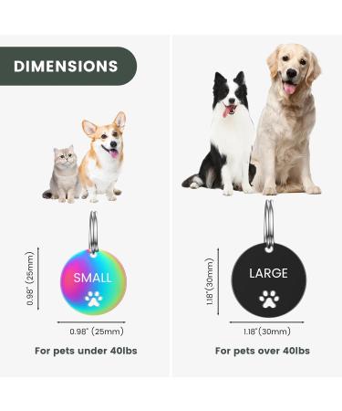 Personalized Yhananti Dog Tag - Engraved Stainless Steel Name Tag for Dogs Cats & Puppies | Custom Collars with Name Phone Number & Address - Buy Online on SooperMarket.com