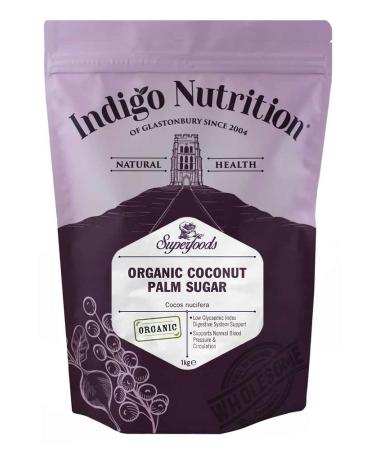 Indigo Herbs Organic Coconut Palm Sugar 1kg 1 kg (Pack of 1)