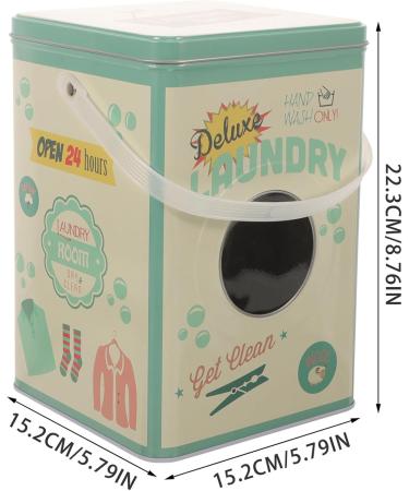 Premium Laundry Detergents Storage Bin | Airtight Lid & Handles | Organize Laundry Powders & Beads - Buy Online on SooperMarket.com