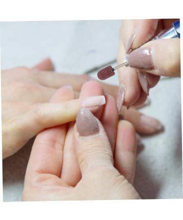 Kisangel 1 Set Nail Sand Ring Cap Electronic Accessories Pedicure Tools for Feet Pedicure Kit Polisher Sand Manicure Nails Nails Cuticle Tools Mounted Polishing Heads Display Box With Nails 8x6cm White - Buy Online on SooperMarket.com