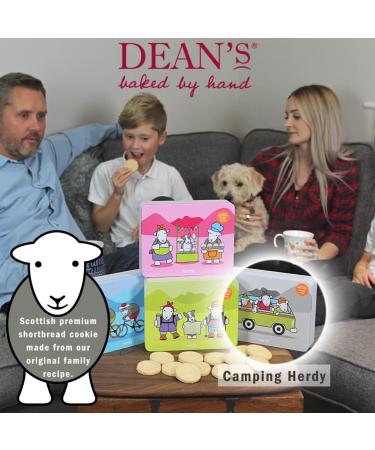 Herdy All Butter Shortbread Biscuits - 225g Collectable Tin | Luxury Scottish Cookies | Birthday Gift | Melt-In-The-Mouth Biscuit Selection - Buy Online on SooperMarket.com