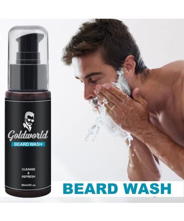 Men's Beard Growth Grooming Kit with Derma Roller - Ideal Birthday & Christmas Gift Set for Him with Beard Oil, Wash, Balm, Comb, and Brush - Buy Online on SooperMarket.com