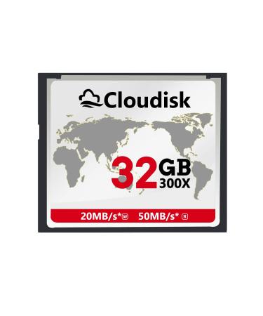 Cloudisk Compact Flash 32GB CF Card Memory Cards High Speed CompactFlash 32G Reader Camera Card for DSLR