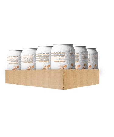 KOIOS Sparkling Apricot Vanilla Nootropic Beverage - Enhance Brain Function, Improve Memory & Productivity, Reduce Stress - Lions Mane Mushroom & MCT Oil - Gluten-Free, Vegan - Natural Caffeine - 12 Pack - Buy Online on SooperMarket.com