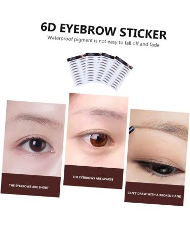 NOLITOY 5pcs Eyebrow Stickers Temporary Brow Tattoos Fake Eyebrows Eyebrow Tool 6d Eyebrow Trimming The Lazy - Buy Online on SooperMarket.com