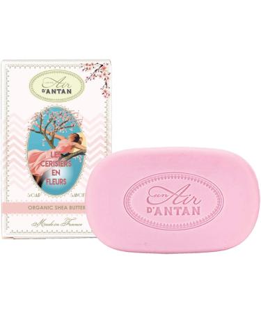 Bar Soap 2x100g CERISIERS EN FLEURS by Un Air d'Antan / Fragrance from South Of France: Cherry Blossom & Freesia/Organic Argan Oil/No Paraben/Moisturising Soap/Body Soap/Hand Soap/French Soap Cherry Blossom x2 - Buy Online on SooperMarket.com