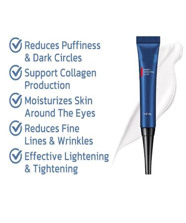 Klarime Open Eyes Awaken Peptide Lifting Eye Gel - Reduces Puffiness, Dark Circles, Under Eye Bags, and Wrinkles - 1pcs - Buy Online on SooperMarket.com