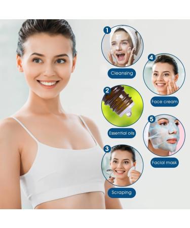 Stainless Steel Face Roller & Gua Sha Tool | Anti-Aging Skin Care for Puffiness & Wrinkles - Buy Online on SooperMarket.com