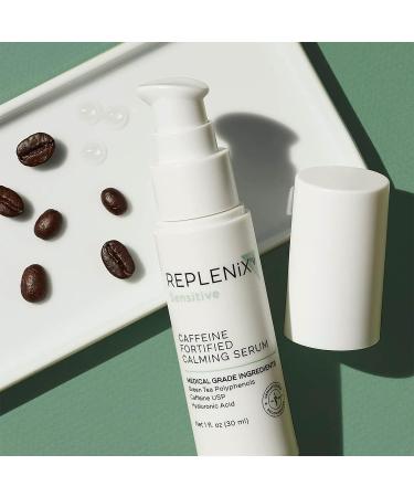 Replenix Caffeine Fortified Calming Serum - Hyaluronic Acid Skin Treatment for Sensitive Skin - Reduces Redness - 1 Fl Oz - Buy Online on SooperMarket.com