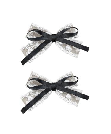 JSGHGDF Ribbon Elegant 2000s Style Side Clip Hair Clip Sweet Style knot Balletcore