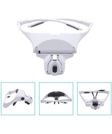 Itian Lightweight Head Magnifier Adjustable Magnifying Glass Loupe Visor Hands Free Eyeglasses Bracket/Headband Interchangeable Headset Magnifier with 2 LED & 5 Different Lenses(1.0X 1.5X 2.0X 2.5X 3.5X) - Buy Online on SooperMarket.com