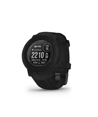 Garmin Instinct 2 Solar, Tactical-Edition, GPS Outdoor Watch, Solar Charging Capabilities, Multi-GNSS Support, Tracback Routing, Black Instinct 2 Solar Tactical (Black) 45 MM Instinct 2 Solar Watch