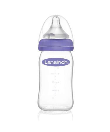 Lansinoh Glass Baby Bottles with NaturalWave Teats - Size S (160ml) & Size M (240ml) - Eco-Friendly Feeding Solutions for Babies - Buy Online on SooperMarket.com