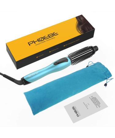 PHOEBE Curling Iron Brush - Anti-Scald Instant Heat Dual Voltage Ceramic Tourmaline Ionic Wand for All Hair Types (1 Inch) - Shop Internationally - Buy Online on SooperMarket.com