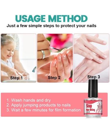 Anti Nail Biting Nail Polish Quick Drying Nail Biting Prevention No Bite Nail Polish Stop Biting Nail Nail Biting Prevention for Adults Clear Anti Nail Biting Polish Stop Nail Biting Nail Varnish - Buy Online on SooperMarket.com