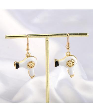 MYOSPARK Hair Stylist Gift Hair Dryer Earrings Hairdresser Gift Hair Stylist Jewelry Stylists Graduate Gift Cosmetology Gift (Hair Dryer Earrings) - Buy Online on SooperMarket.com
