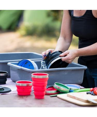 Hydaway Collapsible Bowl | Portable 1-Quart Dish for Camping, Hiking, Travel | Fern Green - Buy Online on SooperMarket.com