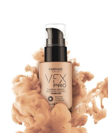 FARMASi Full Coverage Foundation 10 Makeup (Natural Beige) - Lightweight Long Lasting Coverage - 30 mL Liquid Cream - Breathable Skin Moisturizer - Color True Matte Blending - VFX Pro Camera-Ready Primer Included - Buy Online on SooperMarket.com