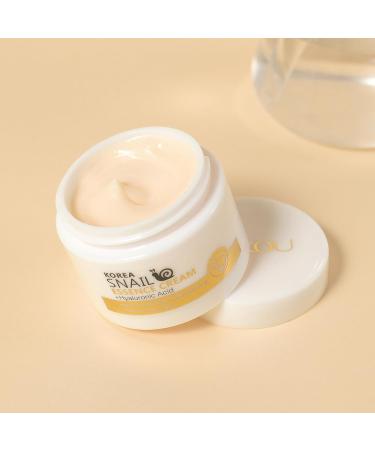 Snail Essence Face Cream - Moisturizing Acne Scar Removal & Nourishing Collagen for Damaged Skin - Buy Online on SooperMarket.com