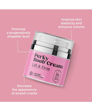 Divine Derriere Perky Body Cream - Skin Tightening & Moisturizing Lift for Firm Chest & D collet | Volufiline for Saggy Crepey Skin - Buy Online on SooperMarket.com
