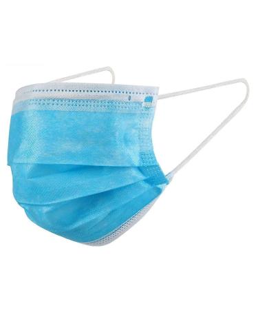 500 Face Masks Single Use Disposable Face Mask Effective Filtration Soft on Skin Bulk Pack 3-Ply Masks Facial Cover with Elastic Earloops For Home Office School and Outdoors