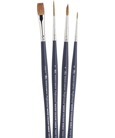 Winsor & Newton Professional Watercolor Sable Brush-Rigger #2 - Black - Buy Online on SooperMarket.com