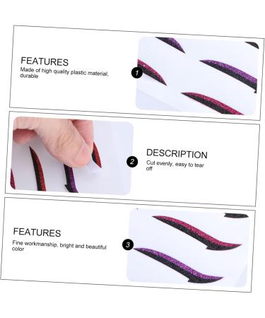Amosfun 12 Pairs Glitter Eyeliner Cat Eyeliner Sticker Makeup Eyeliner Instant Eyeliner Stickers Purple Stickers Sticky Eyelid Sticker Eyeliner Tape Strips Self- Natural Woman Cosmetic - Buy Online on SooperMarket.com