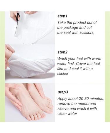 Moisturizing Foot Mask - 5 Pairs Exfoliating Peeling Socks for Dry Cracked Feet - Foot Spa Treatment for Men & Women - Buy Online on SooperMarket.com
